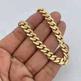 Pulso Cubano infinito 13.5gr / 21.6cm / 7.5mm Circones Blancos Oro Amarillo +2 18K &
