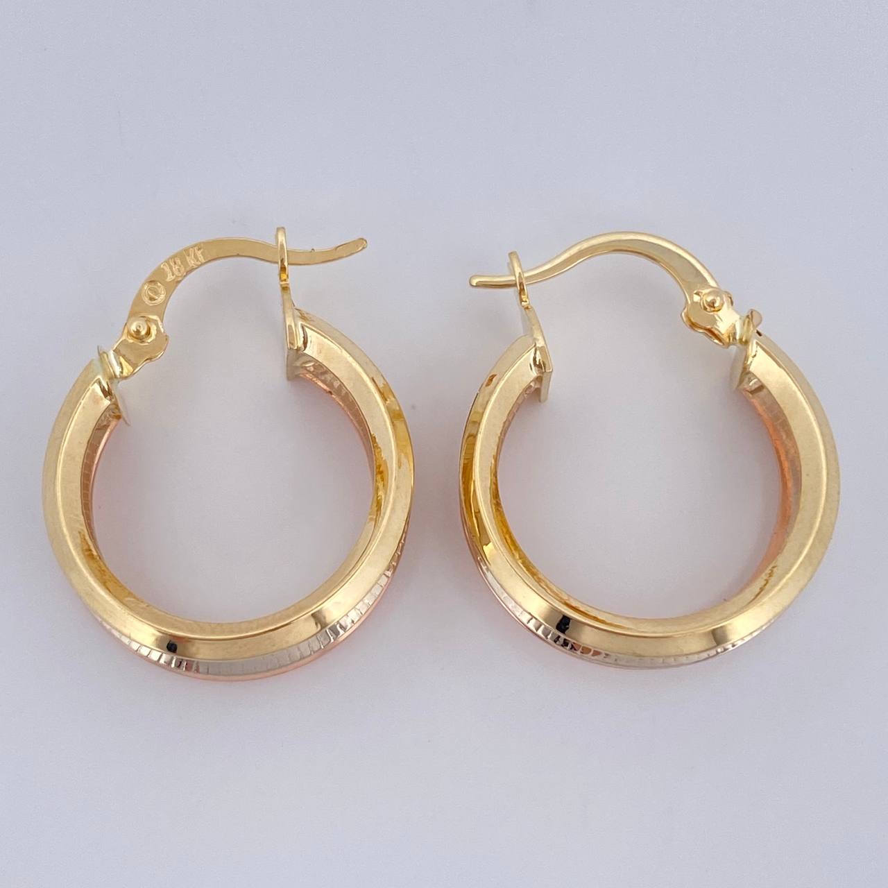 Hoop Earrings Aleja 2.4gr / 2.3cm / 18K Gold &