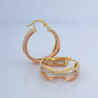 Hoop Earrings Aleja Ondas 3.05gr / 2.7cm / 18K Gold &
