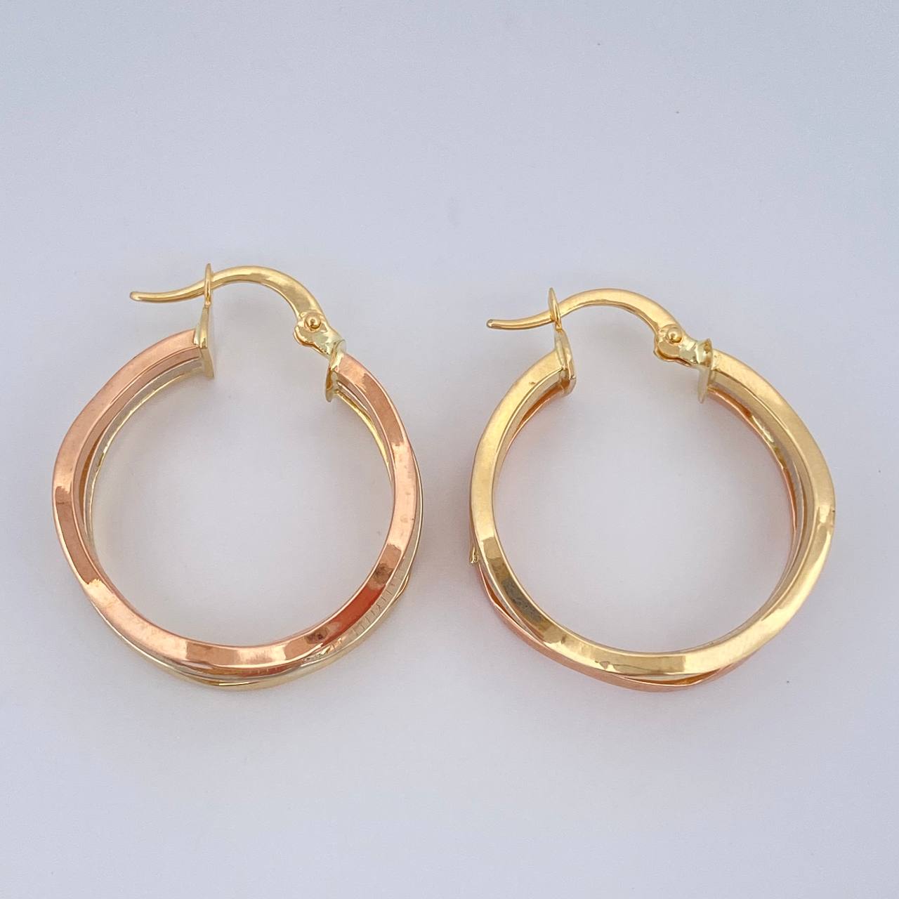 Hoop Earrings Aleja Ondas 3.05gr / 2.7cm / 18K Gold &