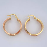 Hoop Earrings Aleja Ondas 3.05gr / 2.7cm / 18K Gold &