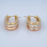 Hoop Earrings 2.85gr / 3cm / 18K Gold &