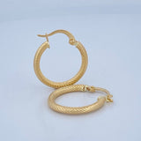 Hoop Earrings Zion 2.8gr / 2.8cm / 18K Gold &