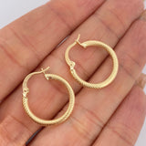 Hoop Earrings Zion 2.8gr / 2.8cm / 18K Gold &