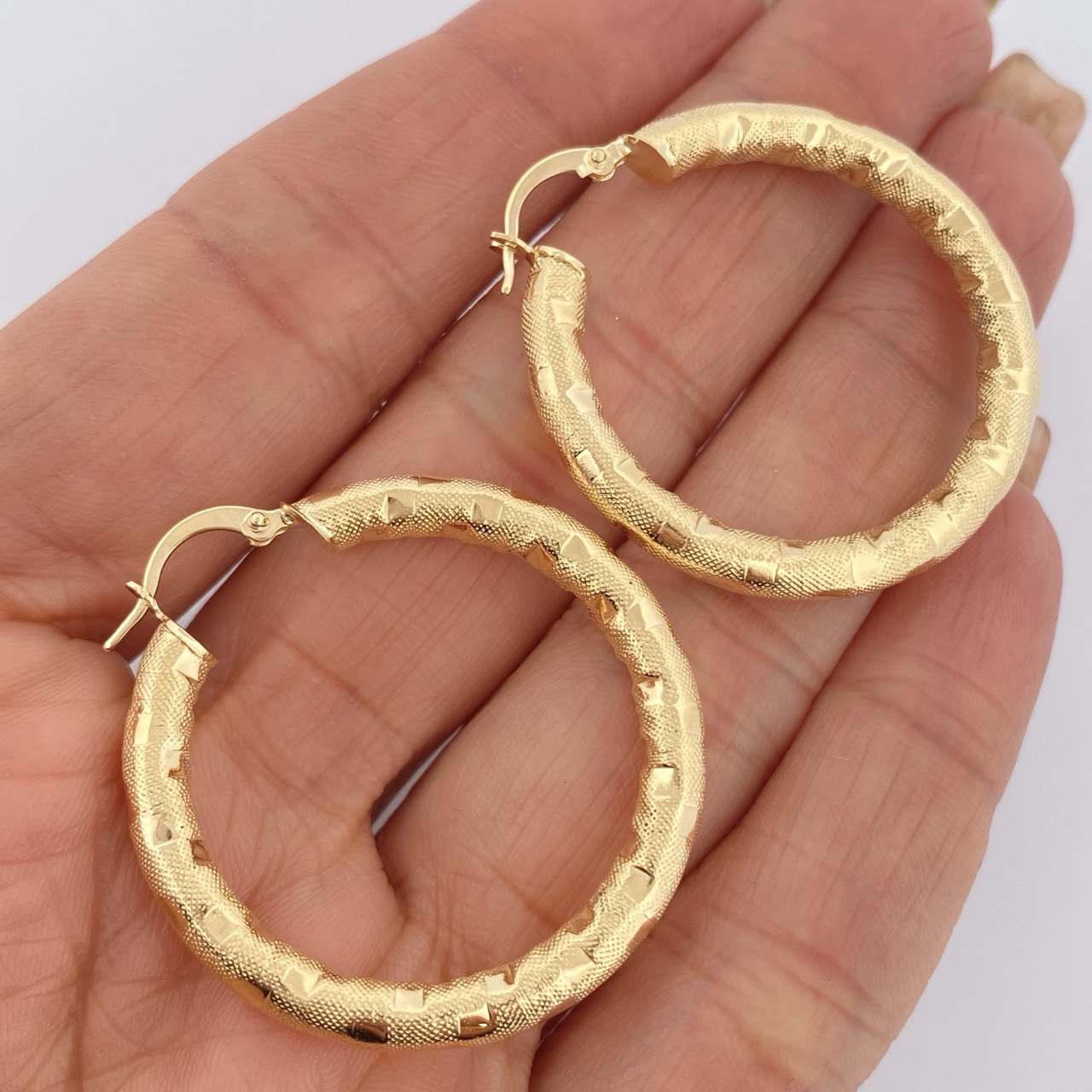 Candongas Sandra 5.25gr / 4cm / Oro 18K &