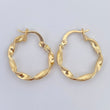 Hoop Earrings Jenn 1.25gr / 2.2cm / 18K Gold &
