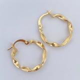 Hoop Earrings Jenn 1.25gr / 2.2cm / 18K Gold &