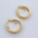 Hoop Earrings 2.25gr / 0.8in / 18K Gold &