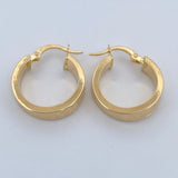 Hoop Earrings 2.25gr / 0.8in / 18K Gold &