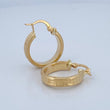 Hoop Earrings 2.25gr / 0.8in / 18K Gold &