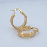 Hoop Earrings 2.25gr / 0.8in / 18K Gold &