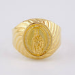 Ring Bordered with Virgin of Carmen 3.5g / Size 10 1/4 Yellow Gold 18K