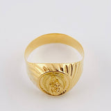 Ring Bordered with Virgin of Carmen 3.5g / Size 10 1/4 Yellow Gold 18K