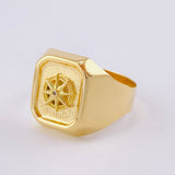 Cardinal Star Signet Ring 3.3g / T10 Yellow Gold 18K