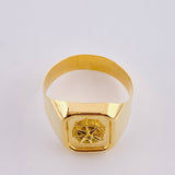 Cardinal Star Signet Ring 3.3g / T10 Yellow Gold 18K