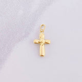 Star Cross Pendant 0.35g / 3/4 in 18K Yellow Gold