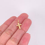 Star Cross Pendant 0.35g / 3/4 in 18K Yellow Gold