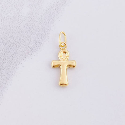 Dije Cruz Egipcia 0.4g / 3/4 in Oro Amarillo 18K