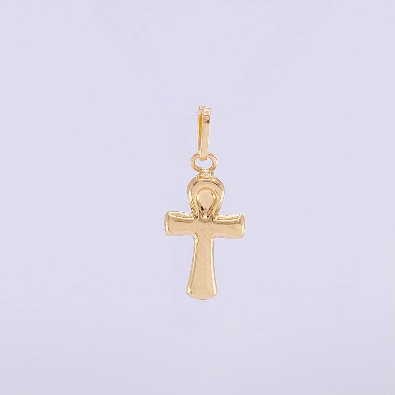 Egyptian Cross Pendant 0.4g / 3/4 in 18K Yellow Gold