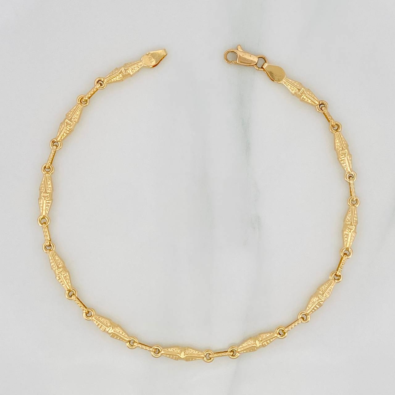 Bracelet Dubai 4.25g / 8 3/4 in / 3.4mm Yellow Gold 18K