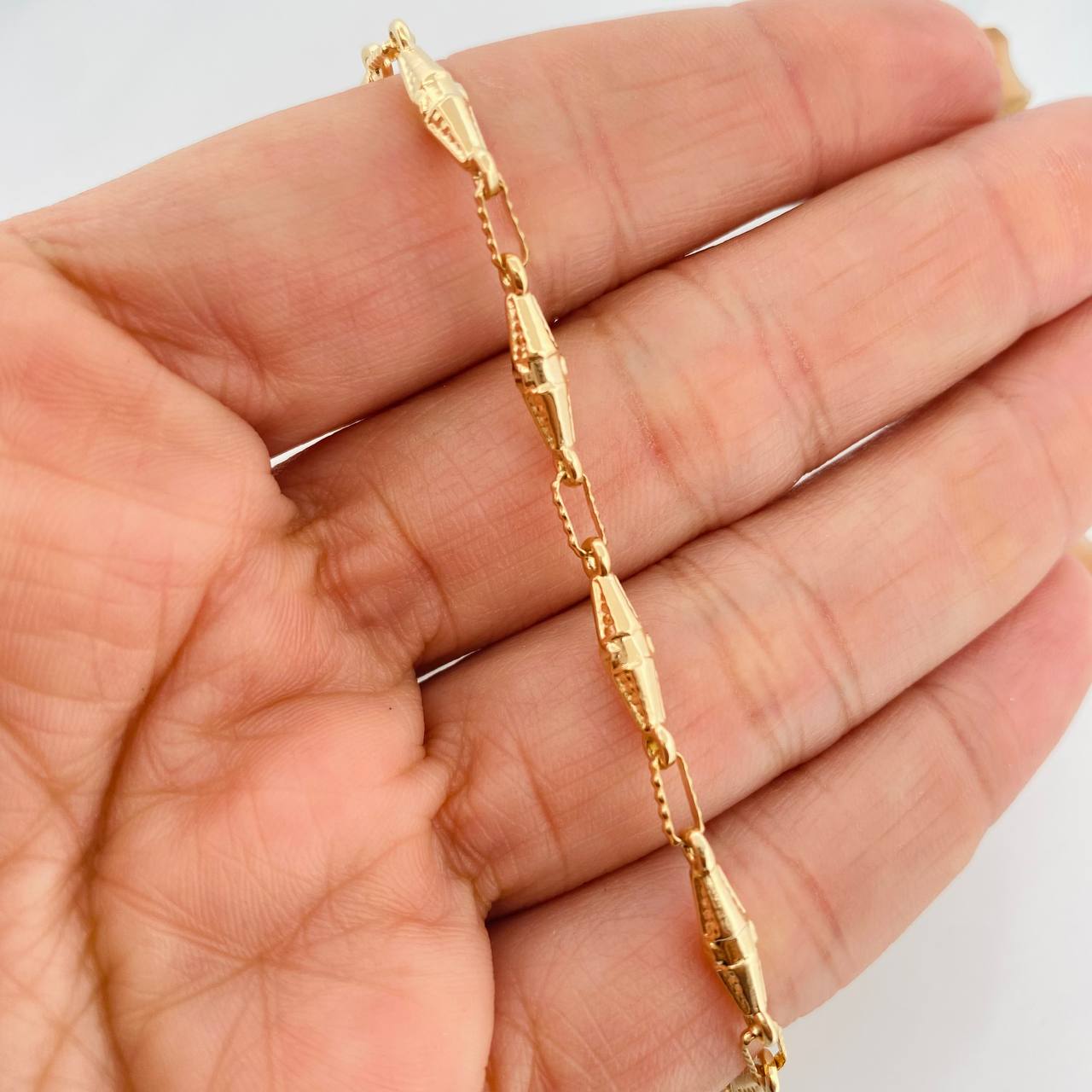 Bracelet Dubai 4.25g / 8 3/4 in / 3.4mm Yellow Gold 18K