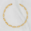 Bracelet Rustic Relief 4.7g / 8 1/2 in / 3.84mm Yellow Gold 18K