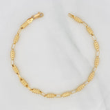 Bracelet Rustic Relief 4.7g / 8 1/2 in / 3.84mm Yellow Gold 18K