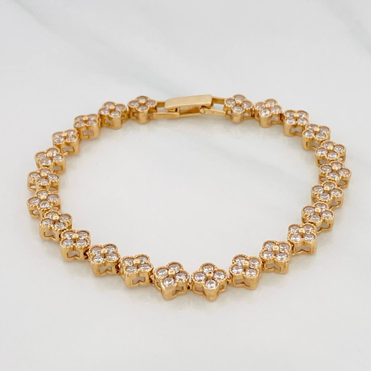 Clover Bracelet 12.35g / 8 in / 5.74mm Yellow Gold 18K