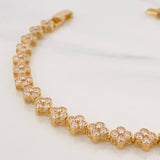 Clover Bracelet 9.8g / 6 1/2 in / 6.01mm 18K Yellow Gold