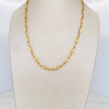 Rustic Dotted Chain 10.8g / 23 3/4 in / 3.21mm 18K Yellow Gold