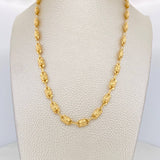 Rustic Crown Chain 16.55g / 24 1/2 in / 5.35mm 18K Yellow Gold