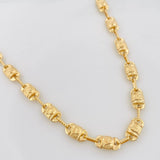 Rustic Crown Chain 16.55g / 24 1/2 in / 5.35mm 18K Yellow Gold