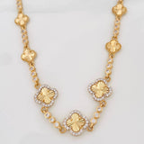 Clover Chain Diamond Cut Tennis 21.8g / 19 3/4 in / 2.88mm Yellow Gold 18K