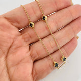 Clover Chain Espiga 4.35g / 18 in / 1.41mm 18K Yellow Gold