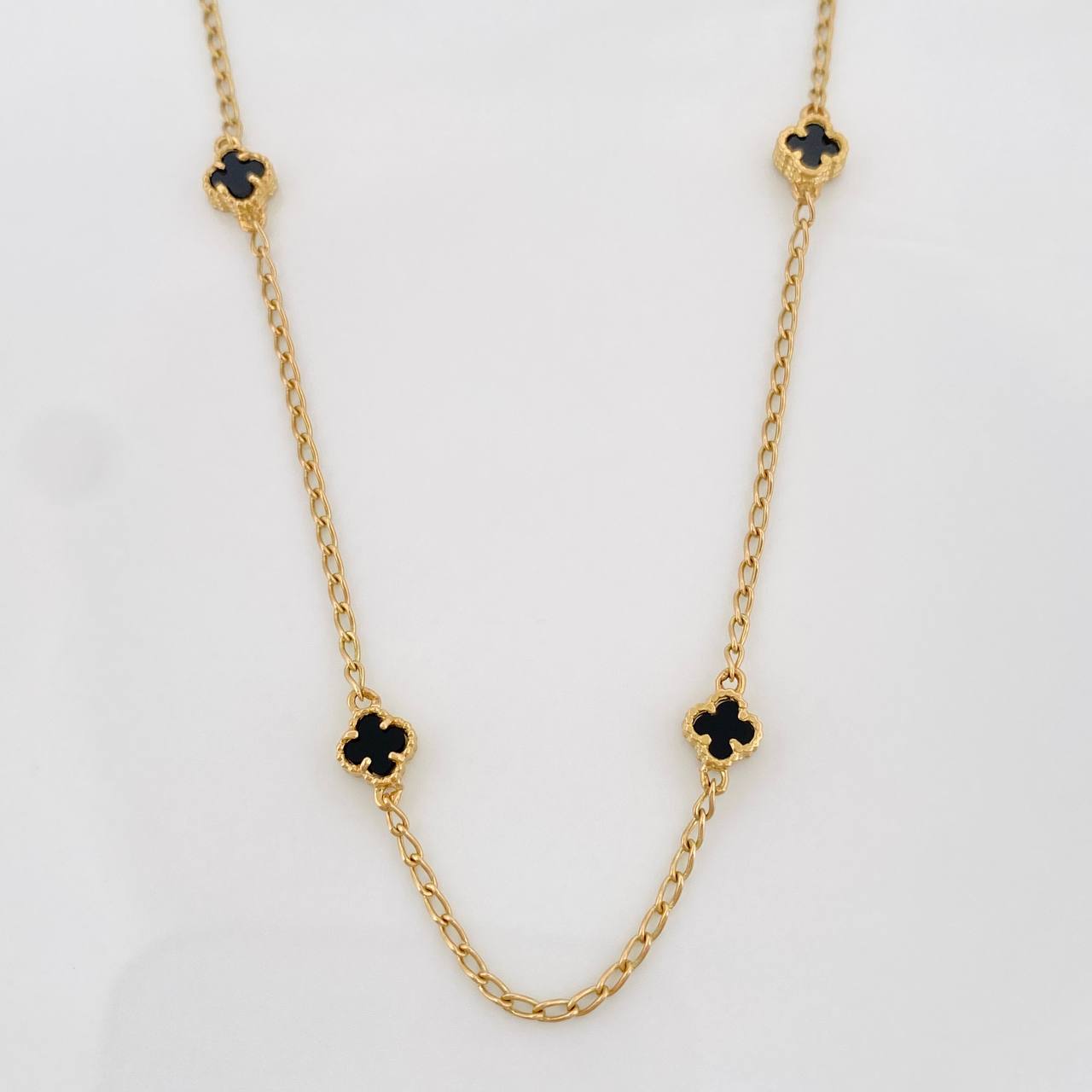 Clover Chain Espiga 4.35g / 18 in / 1.41mm 18K Yellow Gold