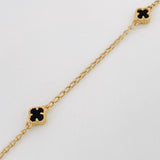 Clover Chain Espiga 4.35g / 18 in / 1.41mm 18K Yellow Gold