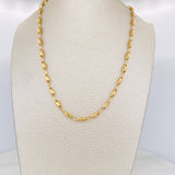 Rustic Chain GC 10.65g / 24 1/2 in / 3.4mm Yellow Gold 18K