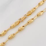 Rustic Chain GC 10.65g / 24 1/2 in / 3.4mm Yellow Gold 18K