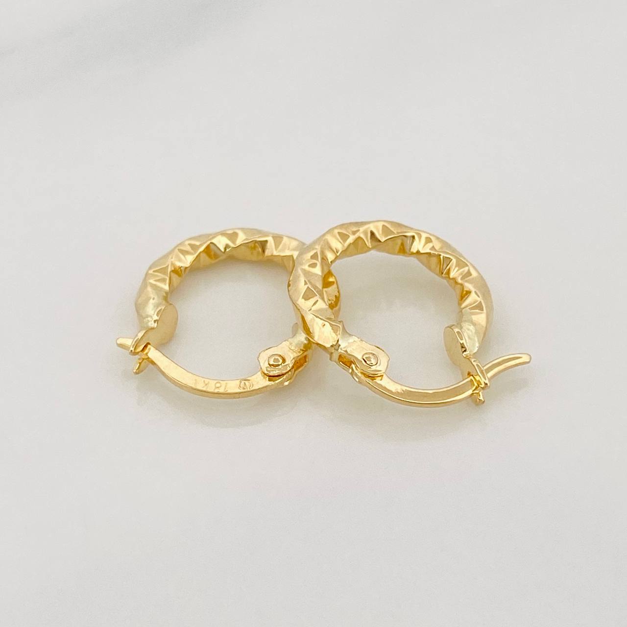 Hoop Earrings Majo 1g / 1/2 in Yellow Gold 18K