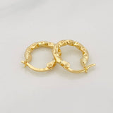 Hoop Earrings Majo 1g / 1/2 in Yellow Gold 18K
