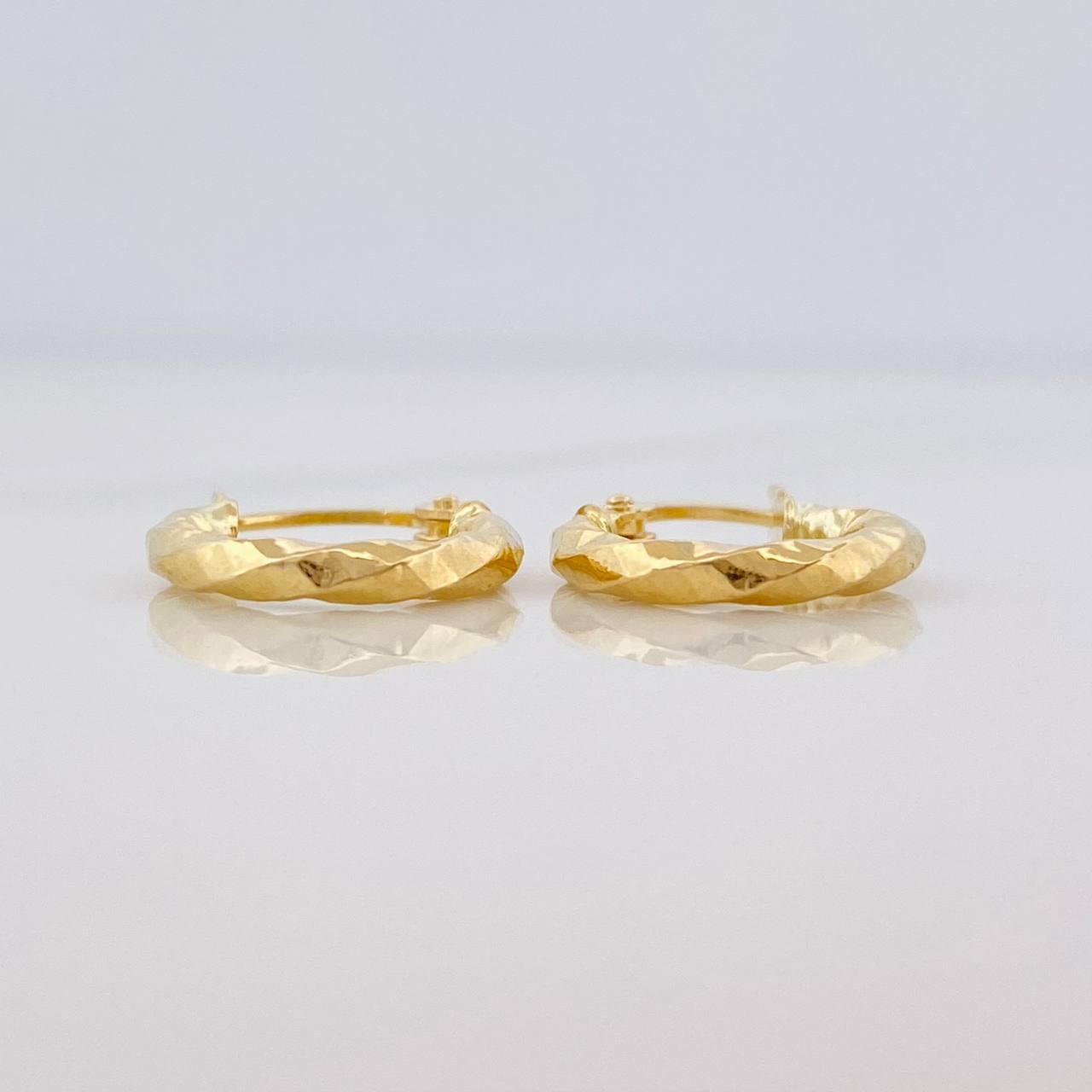 Hoop Earrings Majo 1g / 1/2 in Yellow Gold 18K