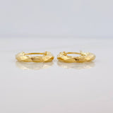 Hoop Earrings Majo 1g / 1/2 in Yellow Gold 18K