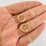Candongas Lore 1.35g / 1/2 in Oro Amarillo 18K