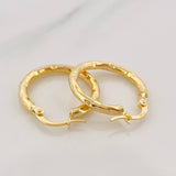 Hoop Earrings Val 2.15g / 1 in Yellow Gold 18K
