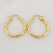 Hoop Earrings Val 2.15g / 1 in Yellow Gold 18K