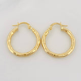 Hoop Earrings Val 2.15g / 1 in Yellow Gold 18K