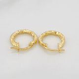 Hoop Earrings Megan 1.1g / 3/4 in Yellow Gold 18K