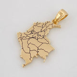 Dije Mapa Colombia 2.3g / 1 in Oro Amarillo 18K