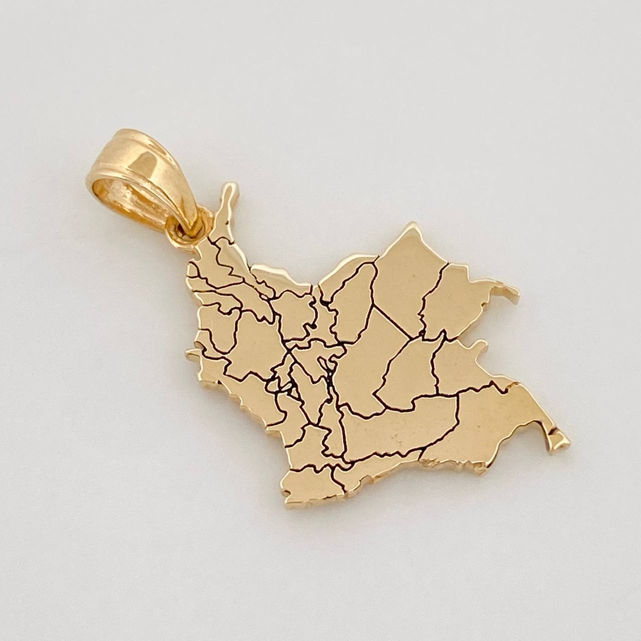 Dije Mapa Colombia 2.3g / 1 in Oro Amarillo 18K