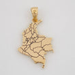 Dije Mapa Colombia 2.3g / 1 in Oro Amarillo 18K